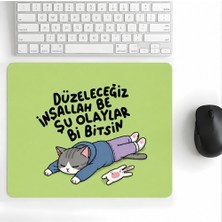 Walter White 18X22 cm Düzelicez İnşallah Desenli Mouse Pad Baskılı Tasarımlı Mouse Pad,ofis Aksesuarları