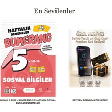 Günay Yayınları 5.sınıf - Bumerang 32 Haftalık Sosyal Bilgiler Denemeleri (+Seviye Tespit Uygulama Hediyeli)