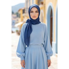 Tesettür Kaymaz Üçgen Krep Şal,ps-63