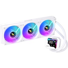 Next Gaming NG-360LCD Nitro Cool 360MM Argb Fan LCD Gösterge Sıvı Cpu Soğutucu Beyaz