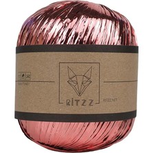 Ritzz Metalik Rafya Ip Rose Gold