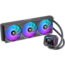 Next Gaming NG-360LCD Nitro Cool 360MM Argb Fan LCD Gösterge Sıvı Cpu Soğutucu Siyah