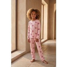 Katia & Bony Kız Çocuk Unicorn Desenli Paketli Pijama Takımı Pembe