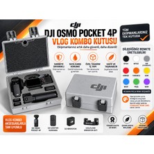 Print Zone Djı Osmo Pocket 4p Vlog Combo Uyumlu Koruyucu Taşıma Çantası ve Aksesuar Organizeri