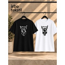 Belirtilmemiş 2'li Metallica Baskılı Ünisex Penye T-Shirt