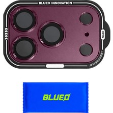 Blueo iPhone 18 Pro Uyumlu Tam Kaplayan Kamera Modülü ve Lens Koruyucu - Metal 360° Koruma Hd Çekim