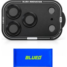 Blueo iPhone 18 Pro Max Uyumlu Tam Kaplayan Kamera Modülü ve Lens Koruyucu - Metal 360° Koruma Hd Çekim