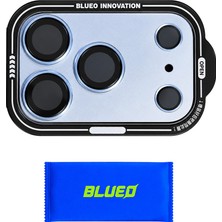 Blueo iPhone 18 Pro Uyumlu Tam Kaplayan Kamera Modülü ve Lens Koruyucu - Metal 360° Koruma Hd Çekim