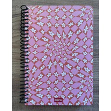 Colornote Papirüs Çiçek Serisi  Çizgili Defter, Spiralli, Sert Kapaklı (Ebat: 16 x 23 Cm), 100 Yaprak