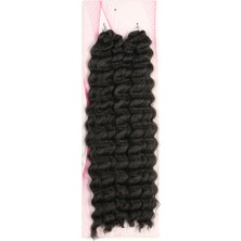 Akıllı Bayi Nice Bulk Afro Su Dalgası Saç - Koyu Kestane