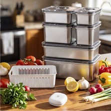 Aryıldız Vacuum & Fresh Çelik 14 Parça Saklama Kabı Seti 153AR305263