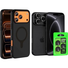 Vendas iPhone 18 Pro Max Kılıf M-Safe Şarj Özellikli Zore Aris Silikon Kapak + Kamera Lens Koruyucu