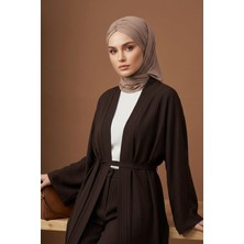 Aishas Design Hazır Form, Şık ve Rahat Drapeli Kaymaz Penye Şal,cps-95