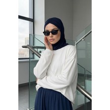 Aishas Design Hazır Form, Şık ve Rahat Drapeli Kaymaz Penye Şal,cps-95