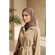 Aishas Design Hazır Form, Şık ve Rahat Drapeli Kaymaz Penye Şal,cps-95