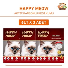 Pativita Happy Meow Bentonit Kutu Kedi Kumu 6 L x 3 Adet
