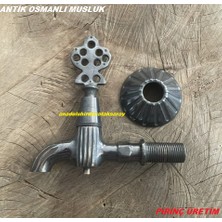 Ldr Antik Bakır Şadırvan Musluğu 1/2 Pirinç Döküm Musluk Osmanlı Musluğu 460GR