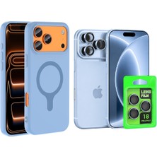 Vendas iPhone 18 Pro Max Kılıf M-Safe Şarj Özellikli Zore Aris Silikon Kapak + Kamera Lens Koruyucu