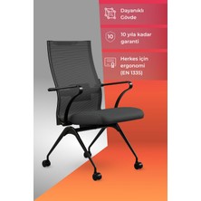 Metta Ergolife Sit Air 24/7 B2-281K - Mesh(Italy)+Umf(X1) /KM00/WH00/K15BL(F3.1B/F56.W01) - 696.61.1.682