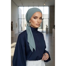 Aisha's Design Bağlanabilir Kaymaz Penye Içli Şifon Bone,b-97