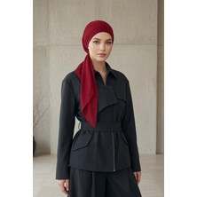 Aisha's Design Bağlanabilir Kaymaz Penye Içli Şifon Bone,b-97