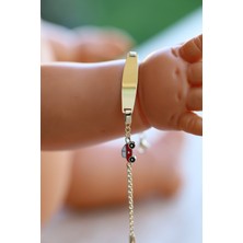 Yenigün Kuyumculuk 14 Ayar Altın Mineli Araba Figürlü Çocuk Künyesi ECK016