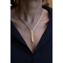 Yenigün Kuyumculuk 14 Ayar Altın Kare Çerçeveli Kalze Gerdanlık ZKM060
