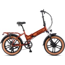 Kron Dıscovery - 20  - Katlanır ( Fat Bike) - 7 Vites - H.disc - Elektrikli - Bakır/açık Kahve