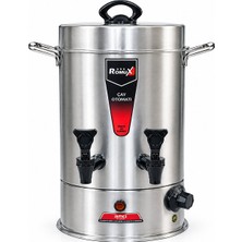 Romux 80 Bardak Paslanmaz Çelik Profesyonel Çay Otomatı Çay Makinesi 8,5 Lt - RMX-C80