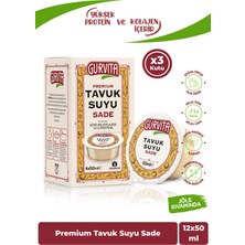 Gurvita Tavuk  Suyu Sade 50 ml 12 Adet