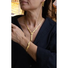 Yenigün Kuyumculuk 14 Ayar Altın Sevgi Bağı Kalze Set ZSM045