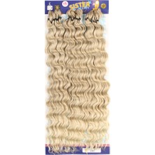 Eseno Select Sister Afro Dalgası Saç - Küllü Balköpüğü / Platin Ombreli 16-613