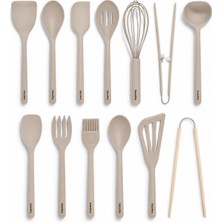 Greenpan 13 Parça Platinum Silicone Mutfak Gereçleri Seti Bej