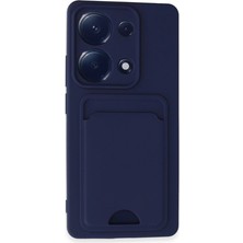 Pamukia Xiaomi Redmi Note 13 Pro 4g Kılıf Kelvin Kartvizitli Silikon - Lacivert