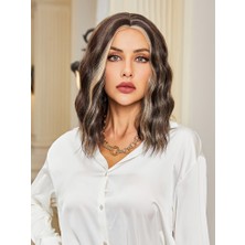 Svoria Store Kahverengi / Balköpüğü Röfleli Küt Tül Peruk