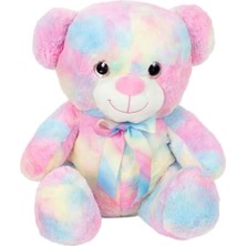 Vavis 4771 Gökkuşağı Renkli Peluş Ayı 45 cm -Sunman
