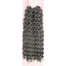 Svoria Store Nice Bulk Afro Su Dalgası Saç - Koyu Gri