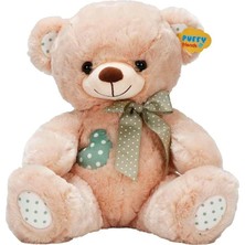 Vavis 1001522 Sun-Sabc-Jnh-Pff-Sk Peluş Ayı Oturan Kurdeleli Kalpli 42 Cö 2A