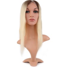 Svoria Store Ön Kısmı Ekstra Tül Kahverengi / Beyaz Platin Ombreli Baby Taban Tepelik - 13X14CM
