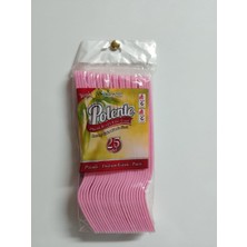 Evim 365 Plastik Pembe Çatal 25' Li