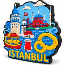 Goog Design İstanbul Silikon Magnet – Renkli 3D Kabartmalı Buzdolabı Magneti