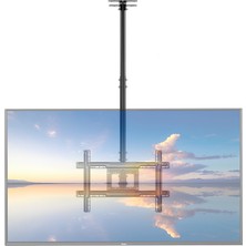 CoverZone 32-75 Inç 68 kg Taşıma Kapasiteli Tv Tavan Askı Aparatı, 70,7-158,4 cm Uzunluk Ayarı T560-15