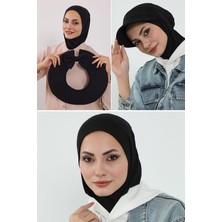 Aisha's Design 3'lü Tak-Çık Bone,siperlik ve Şapka Seti Tesettür,st-1p