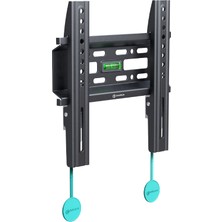 Onkron Fm1-B Sabit Tv ve Monitör Duvar Askı Aparatı (17" - 43" Ekranlar, Max 30 Kg, Vesa 75X75 - 200X200 Mm) - Dahili Su Terazili Ultra Ince Tasarım