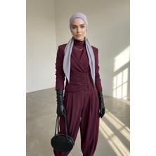 Aisha's Design Bağlamalı Krep Bone TÜRBAN,B-101