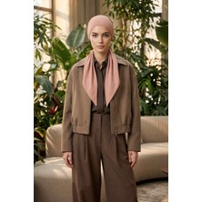 Aisha's Design Bağlamalı Krep Bone TÜRBAN,B-101