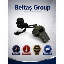 Beltaş Group Pusulalı Çok Fonksiyonlu Acil Durum Düdüğü Kampçılık Deprem Düdüğü Hafif Taşınabilir