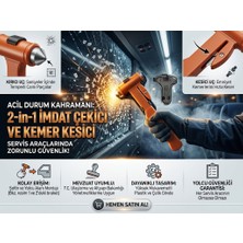 Acil Durum Cam Kırma Çekici-Imdat Çekici (Kesicili Model)