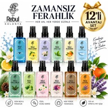 Rebul 125 ml Spreyli Pet Şişe Kolonya 12'li Avantaj Seti - Karma Koku Seti
