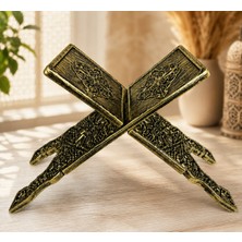 Harwell Kur'an Okuma Rahlesi/katlanabilir 2 Kademeli Yer Rahlesi(Gold)